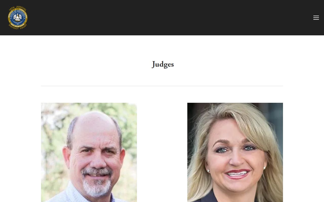 West Baton Rouge Parish District Court 18th JDC judges page